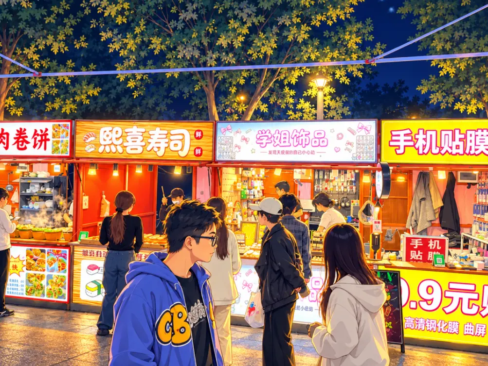 甜柿集街区全景