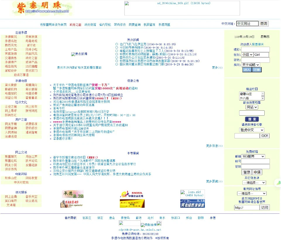 2000: Personal homepages and services
